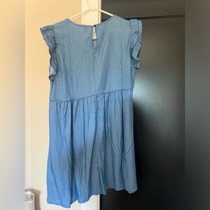 Faux Denim Flowy Dress